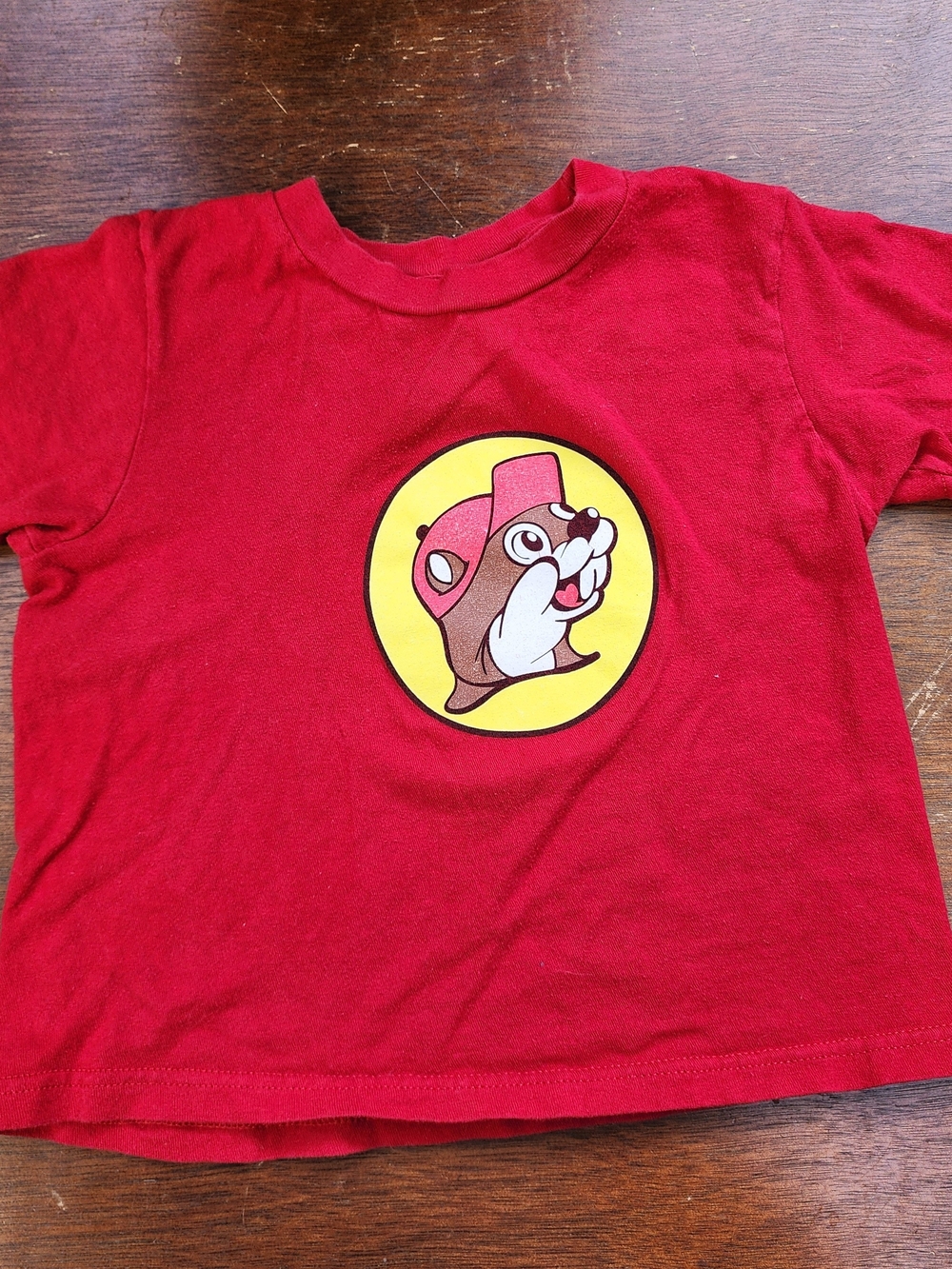 Buc-ee’s Red Toddler Graphic T-Shirt Beaver Mascot Logo Kid’s Short Sleeve YXS